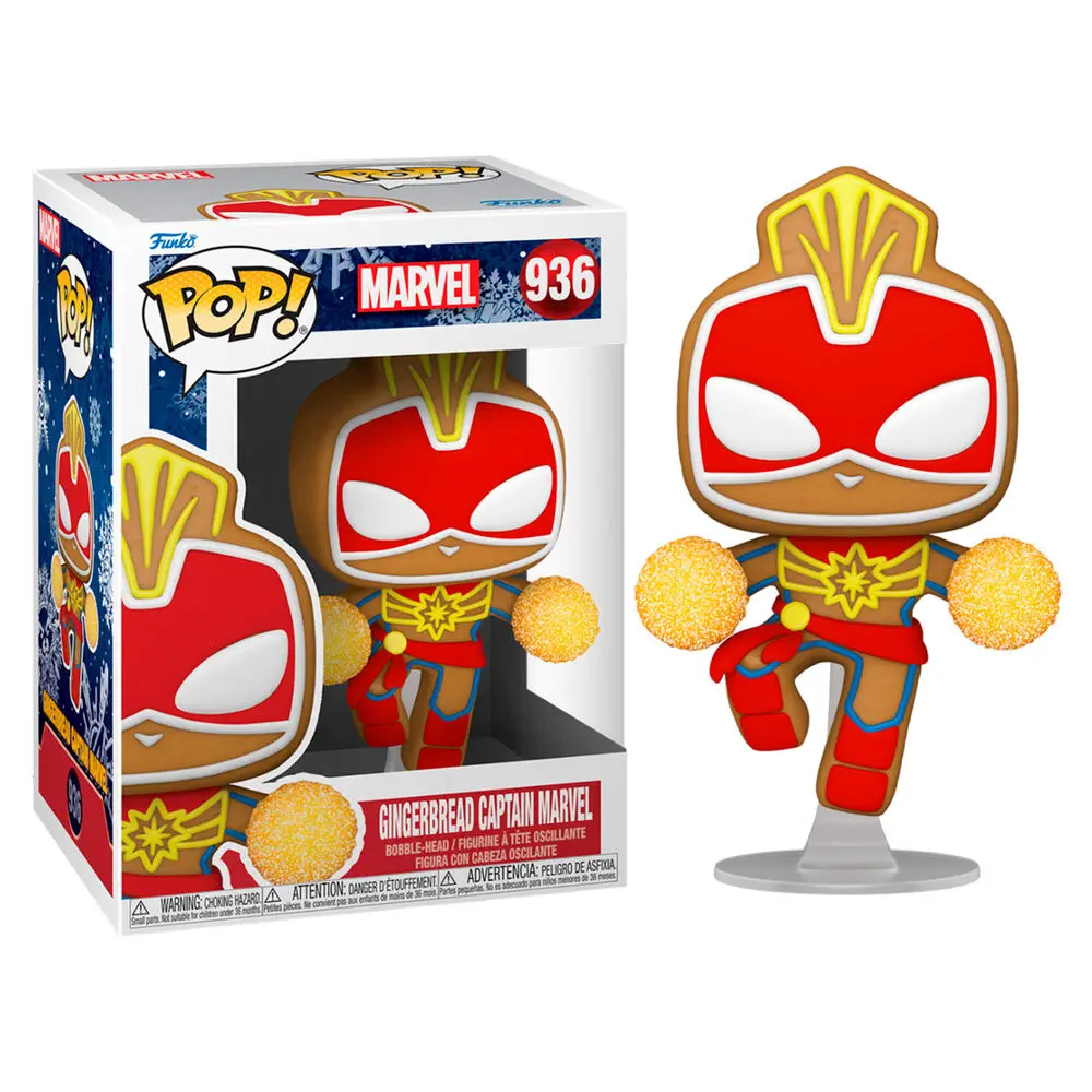 Marvel POP! Vinyl Figure Holiday Captain Marvel 9 cm product photo