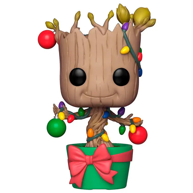 POP figure Marvel Holiday Groot with Lights & Ornaments product photo