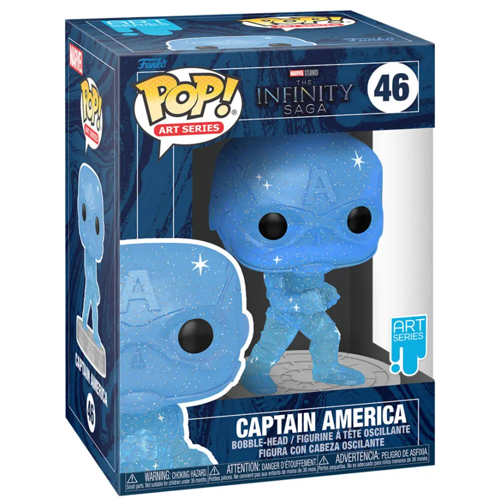 Infinity Saga POP! Artist Series Vinyl Figure Captain America (Blue) 9 cm product photo
