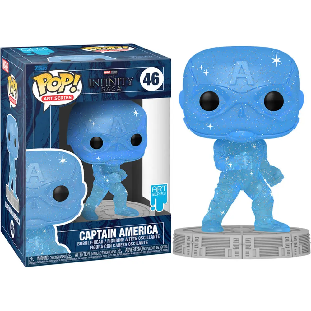 Infinity Saga POP! Artist Series Vinyl Figure Captain America (Blue) 9 cm product photo