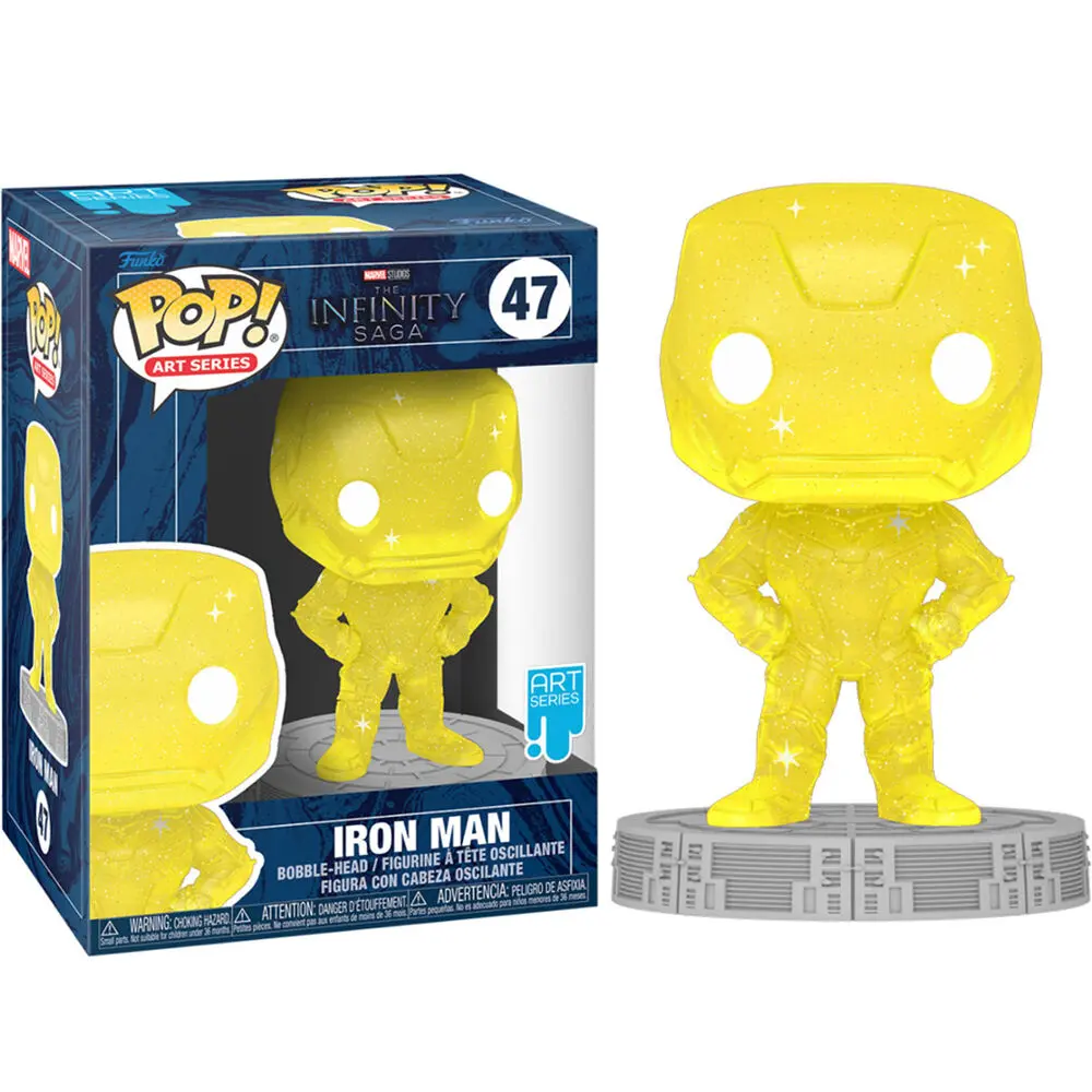 Infinity Saga POP! Art Series Vinyl Figure Iron Man (Yellow) 9 cm product photo