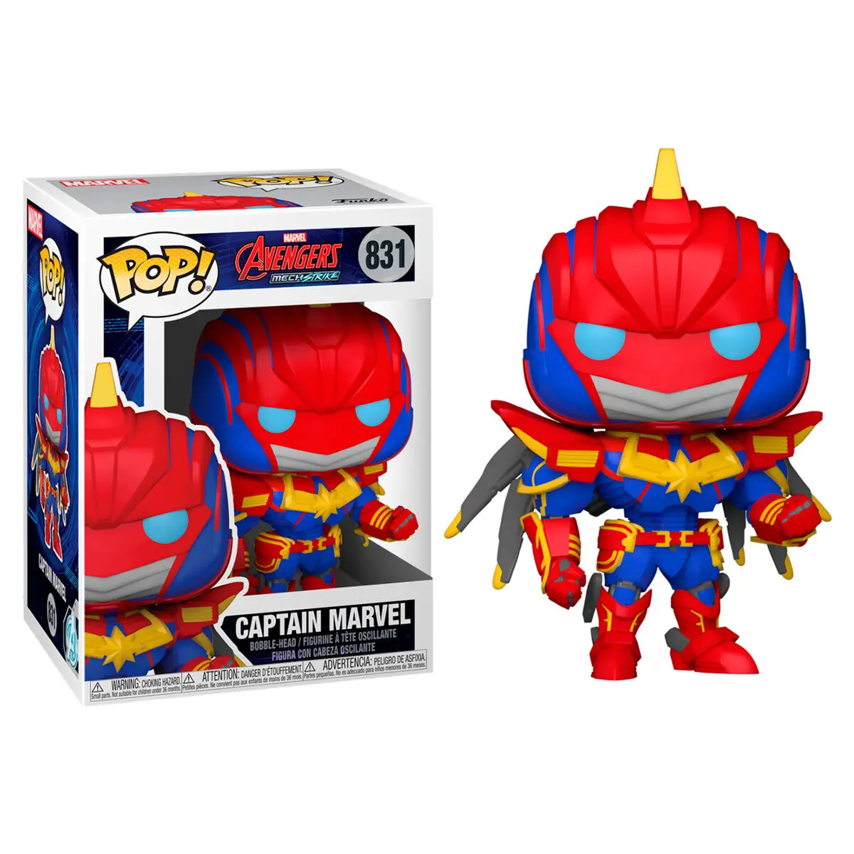 Marvel Mech POP! Vinyl Figure Captain Marvel 9 cm product photo