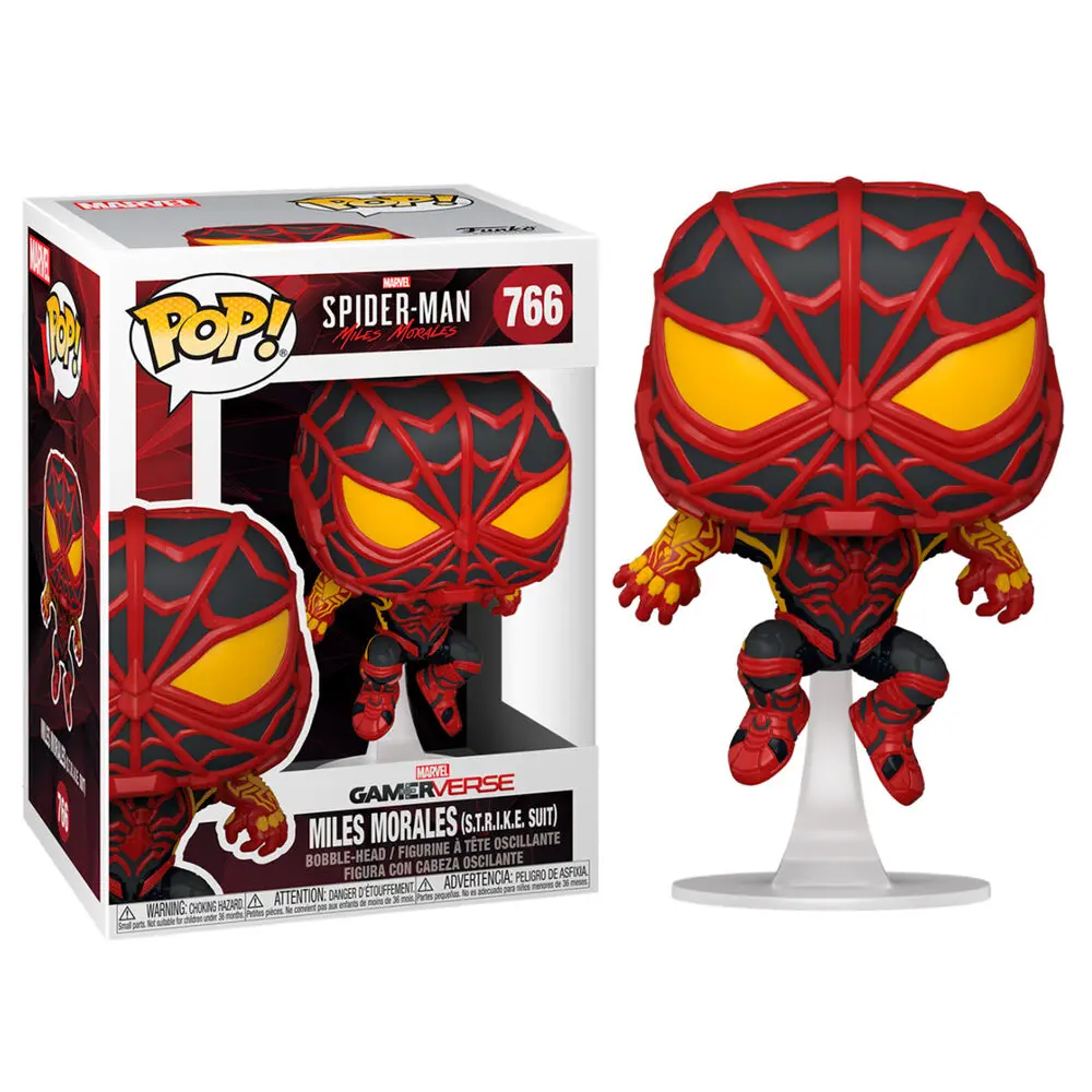 Marvel's Spider-Man POP! Games Vinyl Figure Miles Morales Strike Suit 9 cm product photo