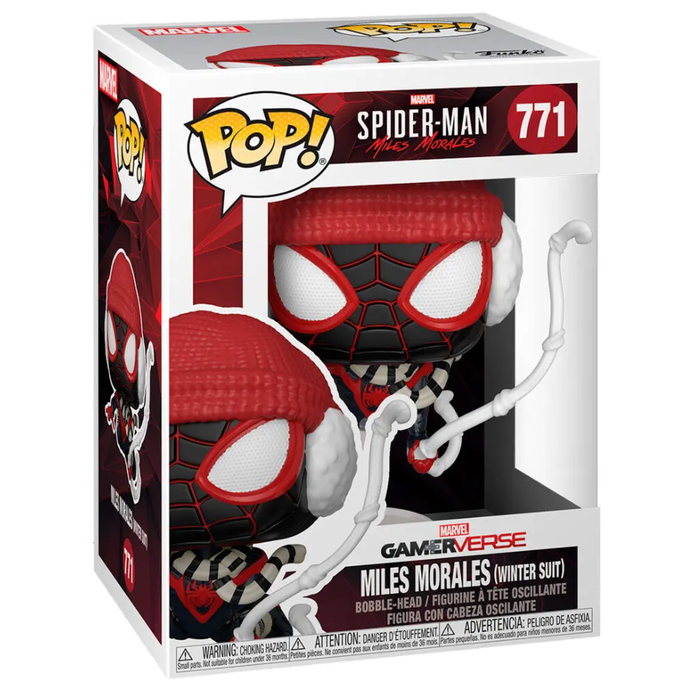 Marvel's Spider-Man POP! Games Vinyl Figure Miles Morales Winter Suit 9 cm product photo