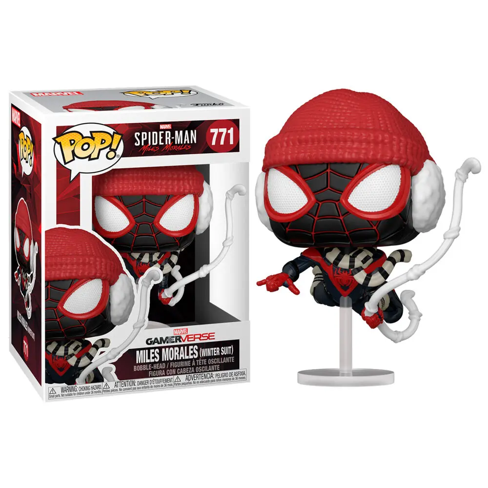 Marvel's Spider-Man POP! Games Vinyl Figure Miles Morales Winter Suit 9 cm product photo