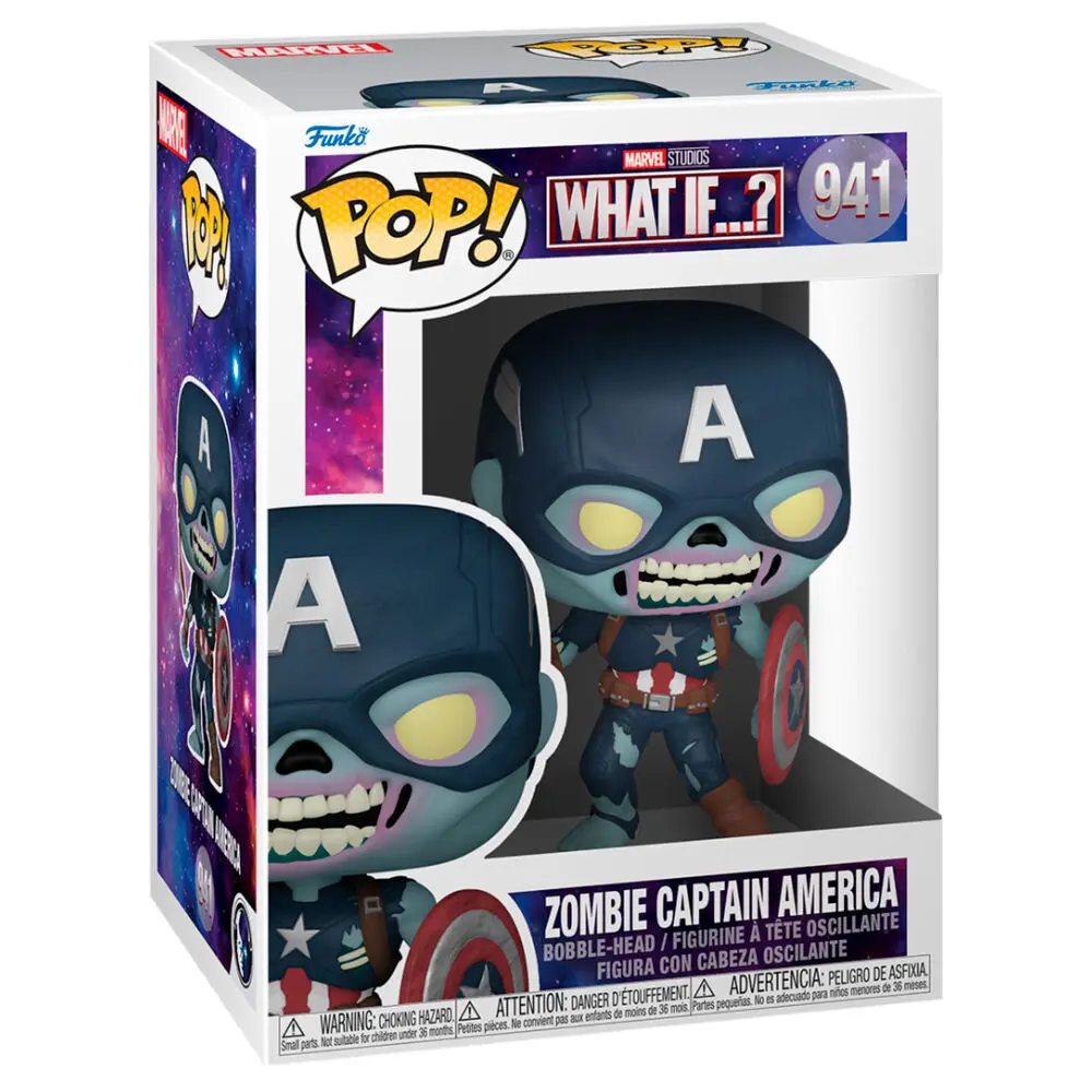 Marvel What If...? POP! TV Vinyl Figure Zombie Captain America 9 cm product photo