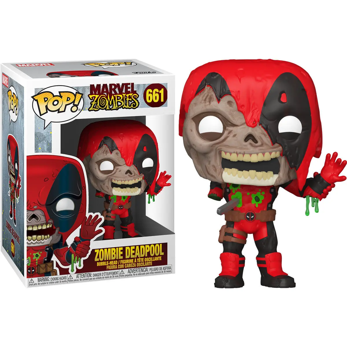 Marvel POP! Vinyl Figure Zombie Deadpool 9 cm termékfotó