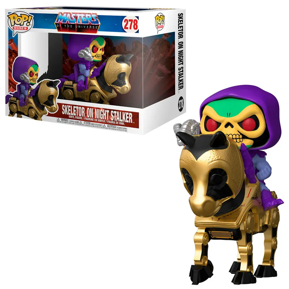 Masters of the Universe POP! Rides Vinyl Figure Skeletor w/Night Stalker 18 cm product photo
