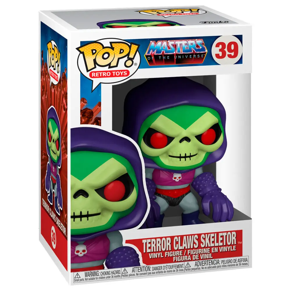 Masters of the Universe POP! Animation Vinyl Figure Skeletor w/Terror Claws 9 cm termékfotó