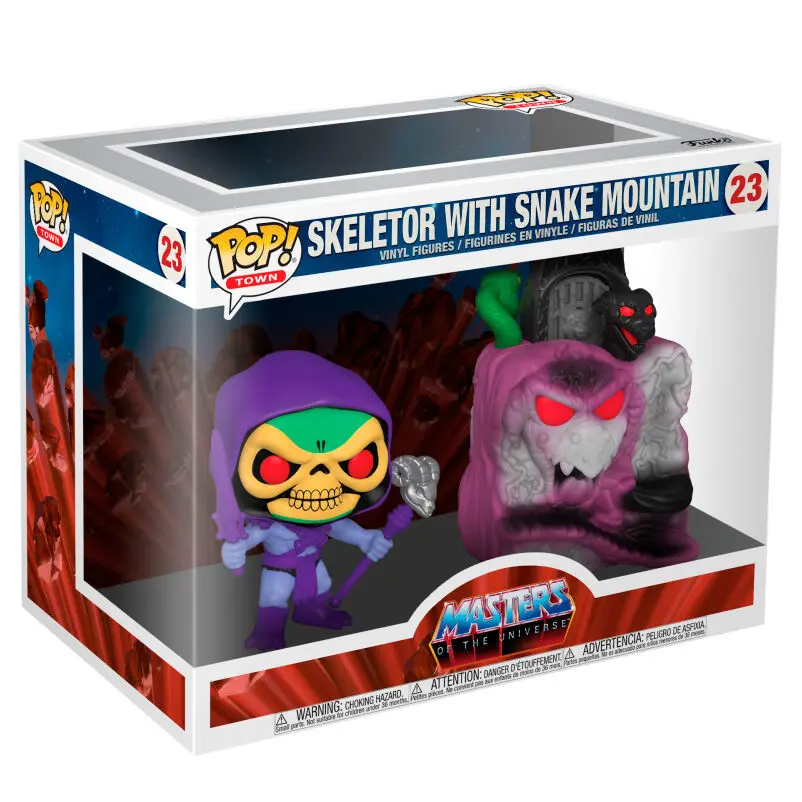 Masters of the Universe POP! Town Vinyl Figure Snake Mountain w/Skeletor 9 cm product photo