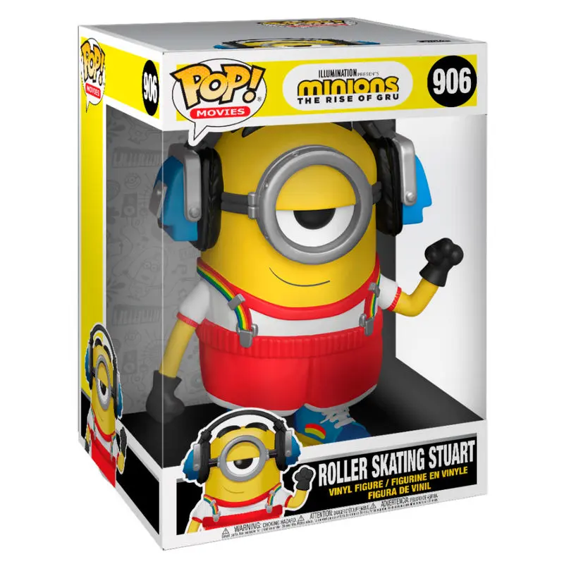 Minions II Super Sized POP! Movies Vinyl Figure Roller Skating Stuart 25 cm product photo