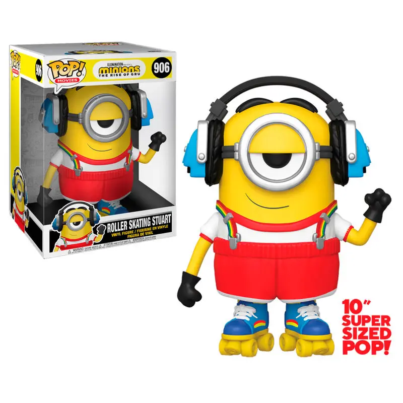 Minions II Super Sized POP! Movies Vinyl Figure Roller Skating Stuart 25 cm product photo