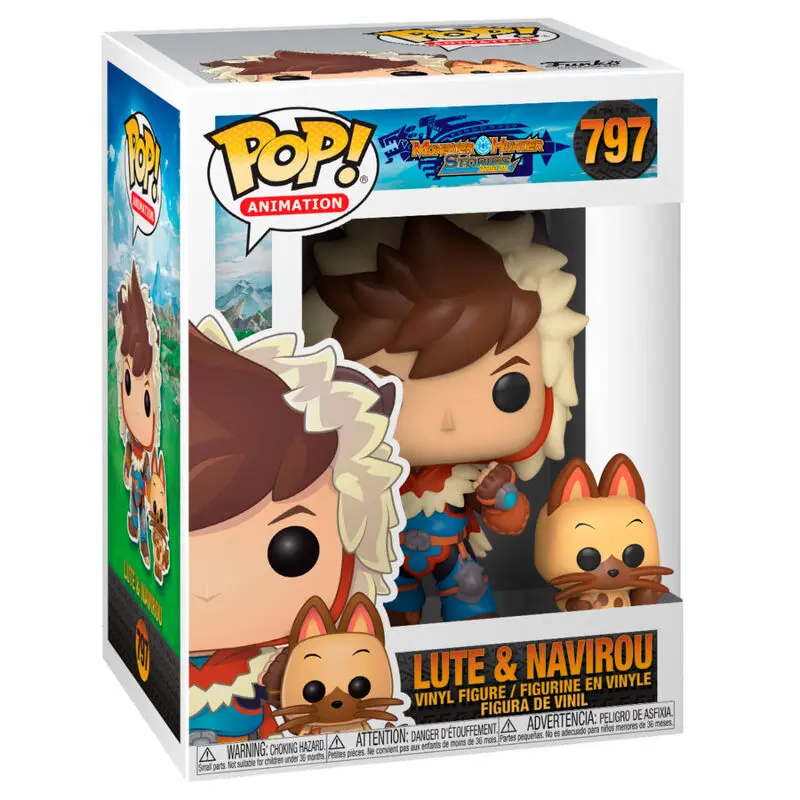 Monster Hunter Pop &amp; Buddy! Animation Vinyl Figure Lute &amp; Navirou 9 cm product photo