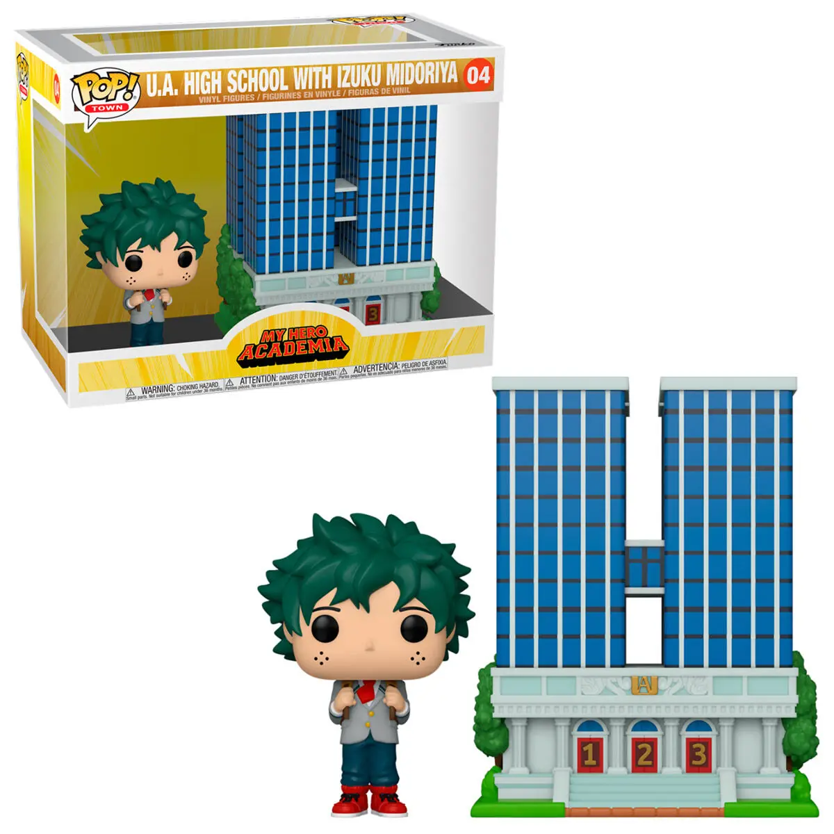 My Hero Academia POP! Town Vinyl Figure U.A. High School w/Deku in Uniform 9 cm product photo
