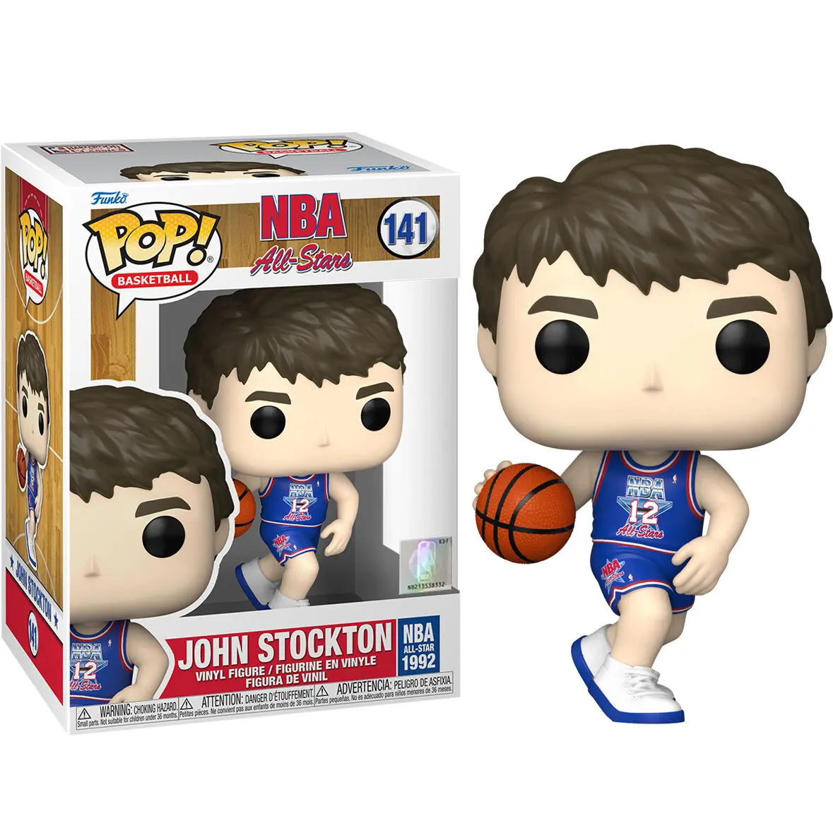 NBA Legends POP! Basketball Vinyl Figure John Stockton (Blue All Star Uni 1992) 9 cm termékfotó