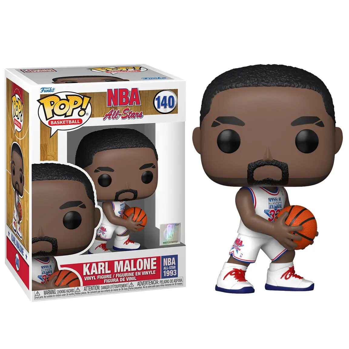 NBA Legends POP! Basketball Vinyl Figure Karl Malone (White All Star Uni 1993) 9 cm termékfotó