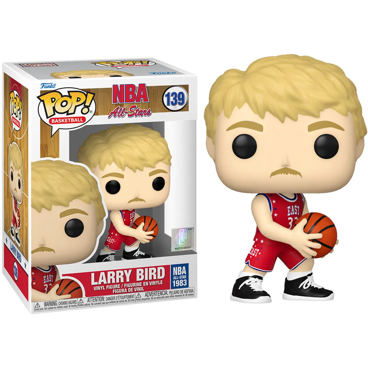 NBA Legends POP! Basketball Vinyl Figure Larry Bird (Red All Star Uni 1983) 9 cm termékfotó