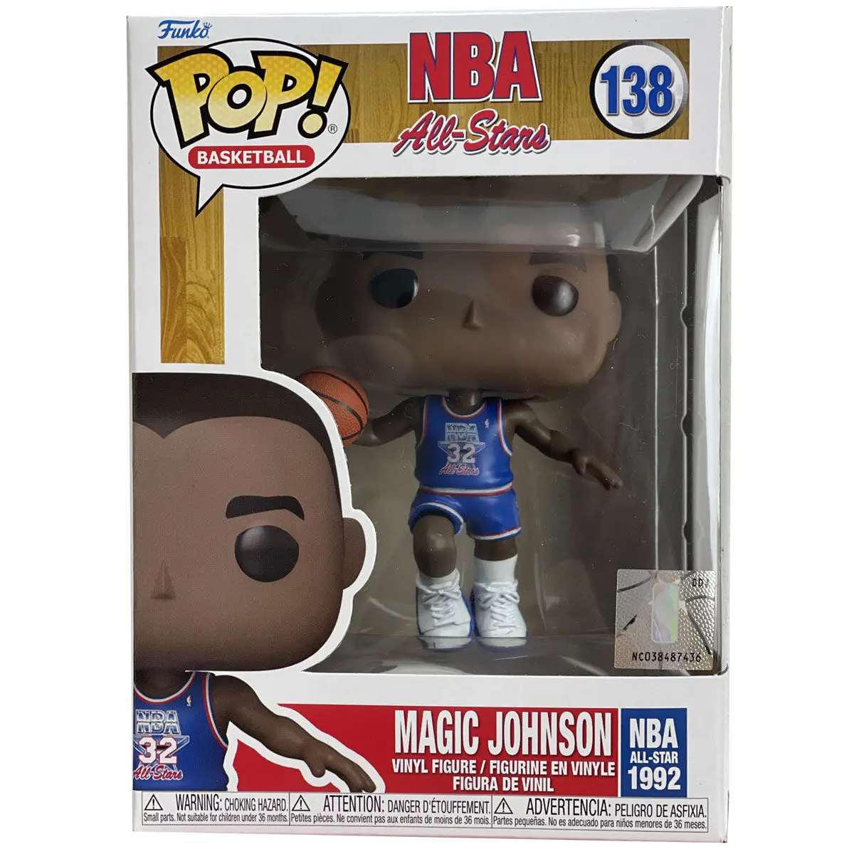 NBA Legends POP! Basketball Vinyl Figure Magic Johnson (Blue All Star Uni 1991) 9 cm termékfotó