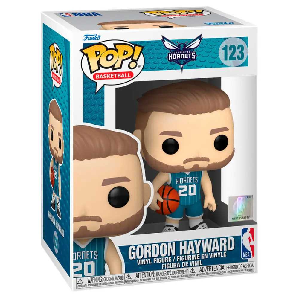 NBA Charlotte Hornets POP! Basketball Vinyl Figure Gordon Hayward (Teal Jersey) 9 cm product photo