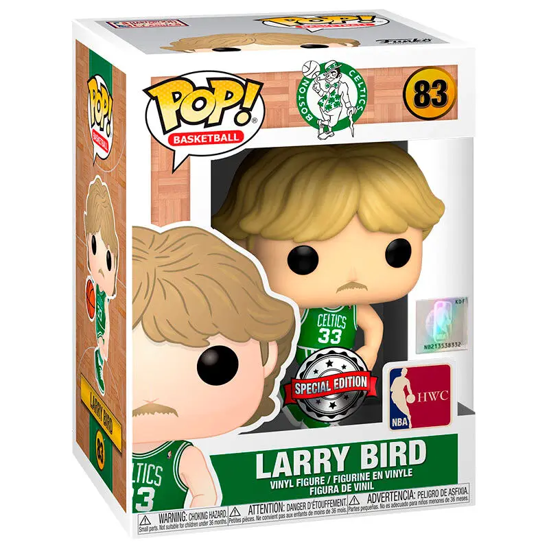 POP figure NBA Celtics Larry Bird Away Uniform Exclusive product photo