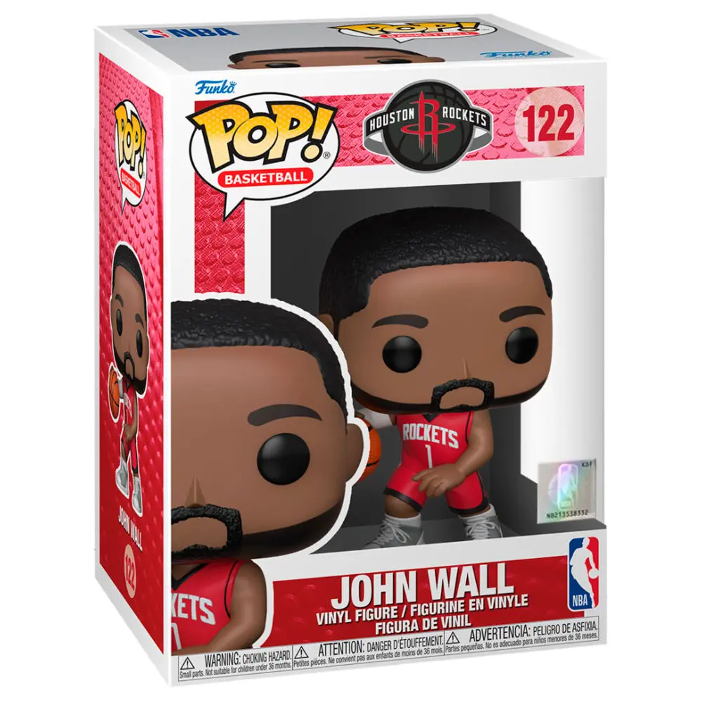 NBA Houston Rockets POP! Basketball Vinyl Figure John Wall (Red Jersey) 9 cm product photo