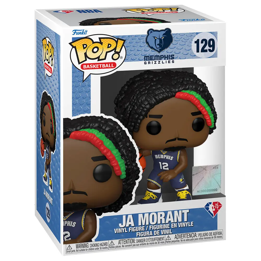 NBA Legends POP! Sports Vinyl Figure Grizzlies - Ja Morant (Dark Blue Jersey) 9 cm product photo