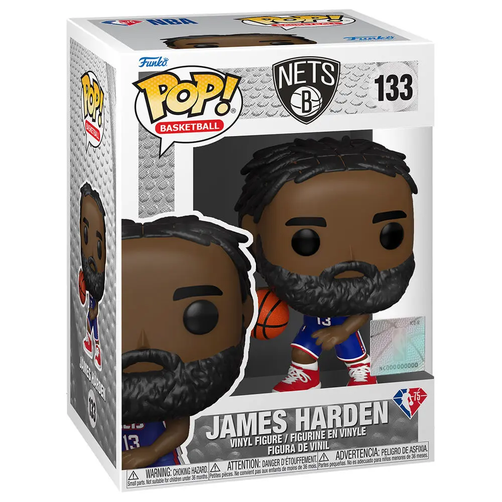 NBA Brooklyn Nets POP! Basketball Vinyl Figure James Harden (City Edition 2021) 9 cm product photo