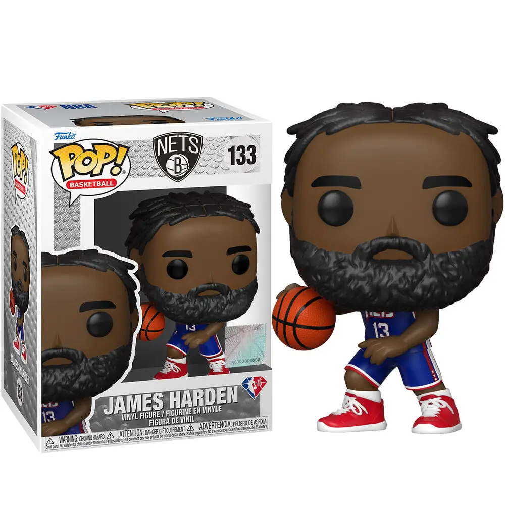 NBA Brooklyn Nets POP! Basketball Vinyl Figure James Harden (City Edition 2021) 9 cm product photo