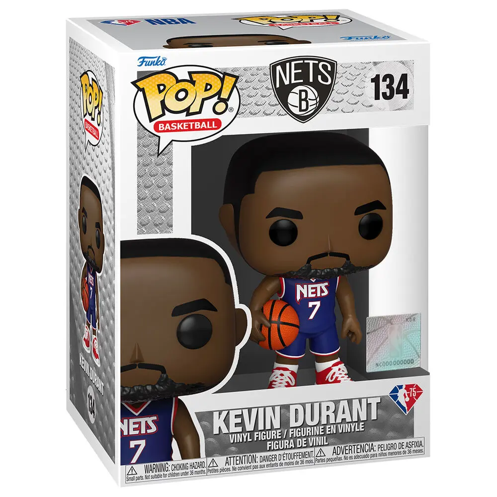 NBA Brooklyn Nets POP! Basketball Vinyl Figure Kevin Durant (City Edition 2021) 9 cm product photo