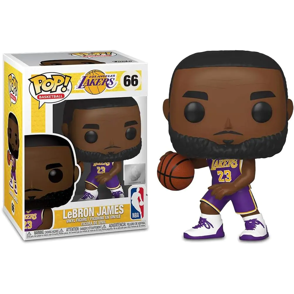 NBA POP! Sports Vinyl Figure Lebron James (Lakers) 9 cm termékfotó