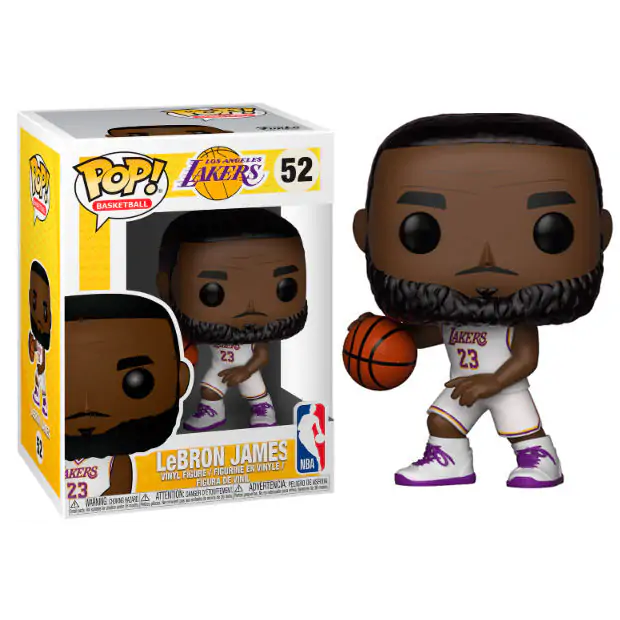 NBA POP! Sports Vinyl Figure LeBron James White Uniform (Lakers) 9 cm termékfotó