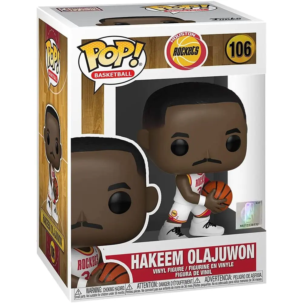 NBA Legends POP! Sports Vinyl Figure Hakeem Olajuwon (Rockets Home) 9 cm termékfotó