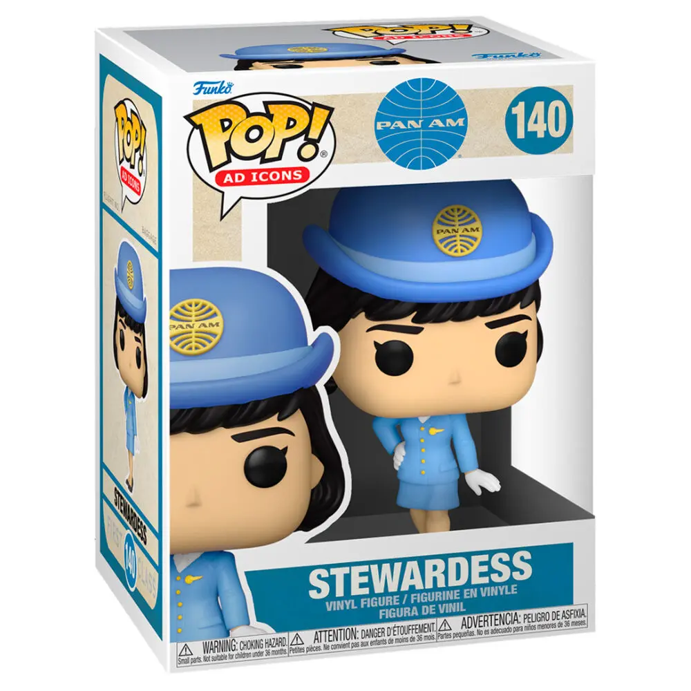 Pan Am POP! Ad Icons Vinyl Figure Stewardess w/o Bag 9 cm [DAMAGED PACKAGE] product photo