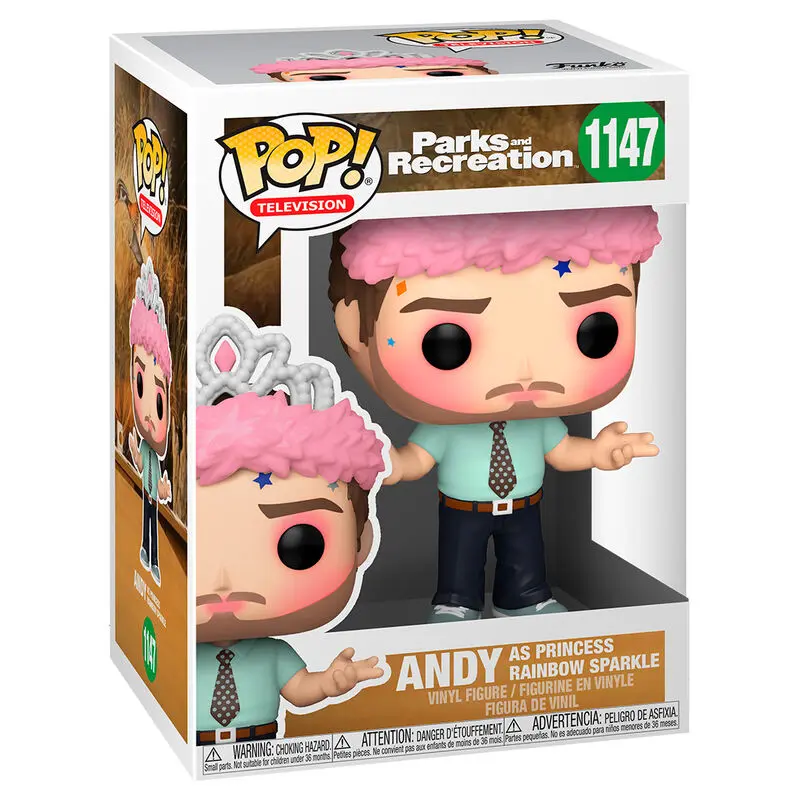 Parks and Recreation POP! TV Vinyl Figure Andy as Princess Rainbow Sparkle 9 cm product photo