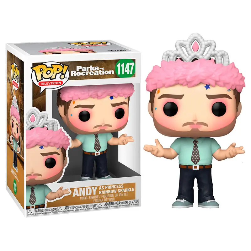 Parks and Recreation POP! TV Vinyl Figure Andy as Princess Rainbow Sparkle 9 cm product photo