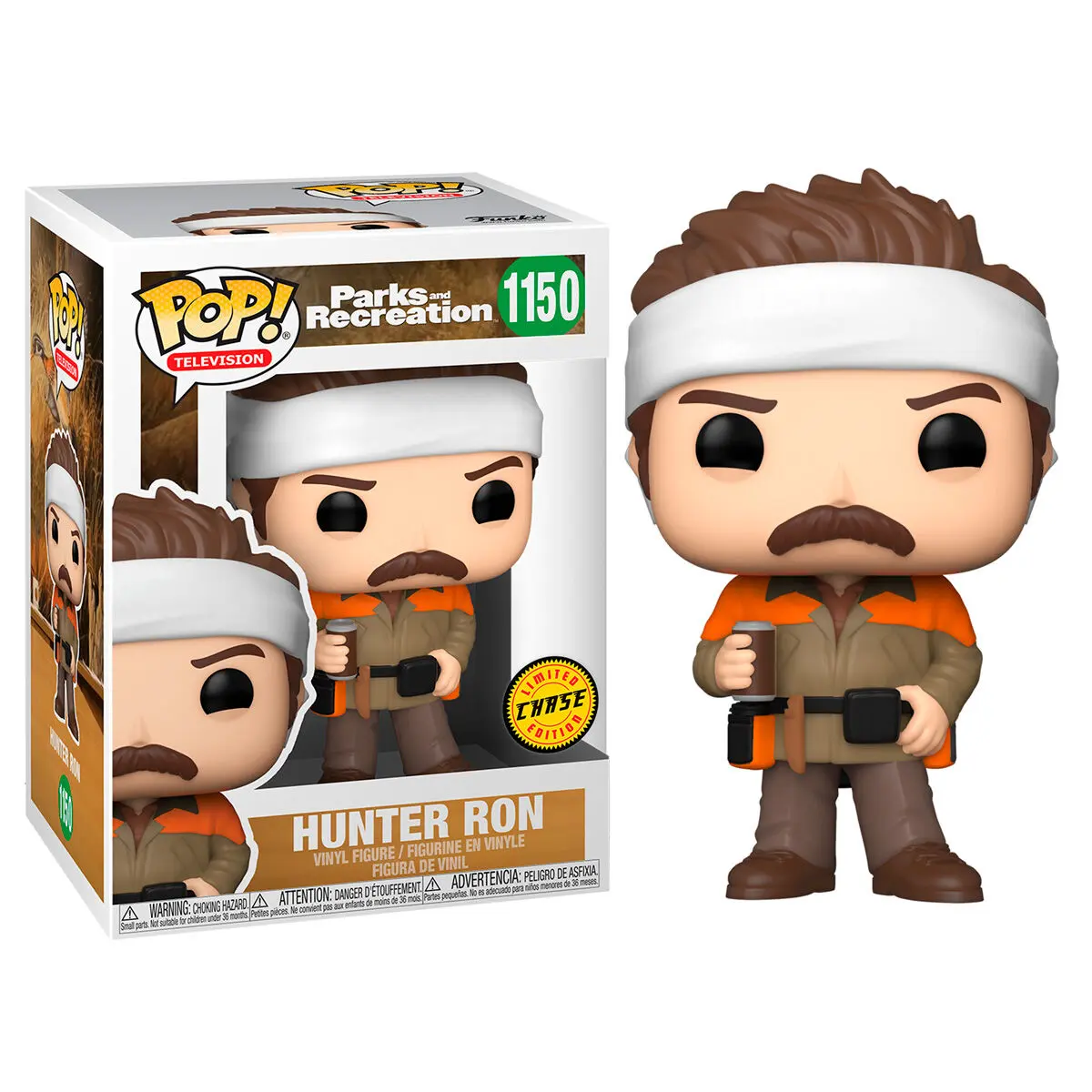 POP figure Parks and Rec Hunter Ron Chase product photo