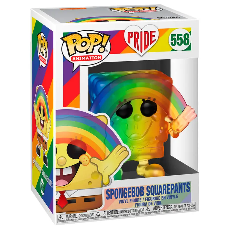 Pride 2020 SpongeBob SquarePants POP! Animation Vinyl Figure Spongebob (RNBW) 9 cm product photo
