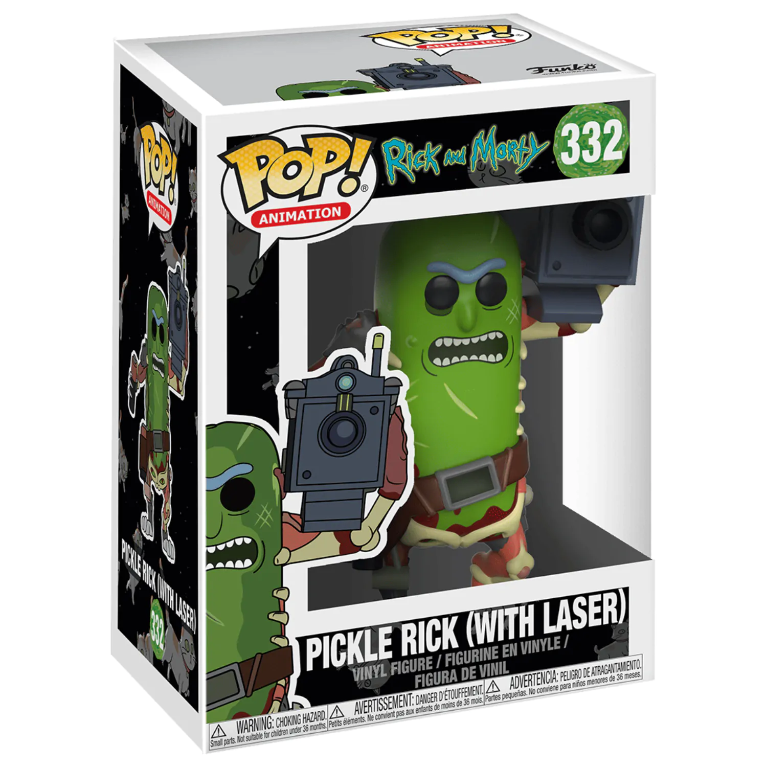 Rick and Morty POP! Animation Vinyl Figure Pickle Rick with Laser 9 cm product photo