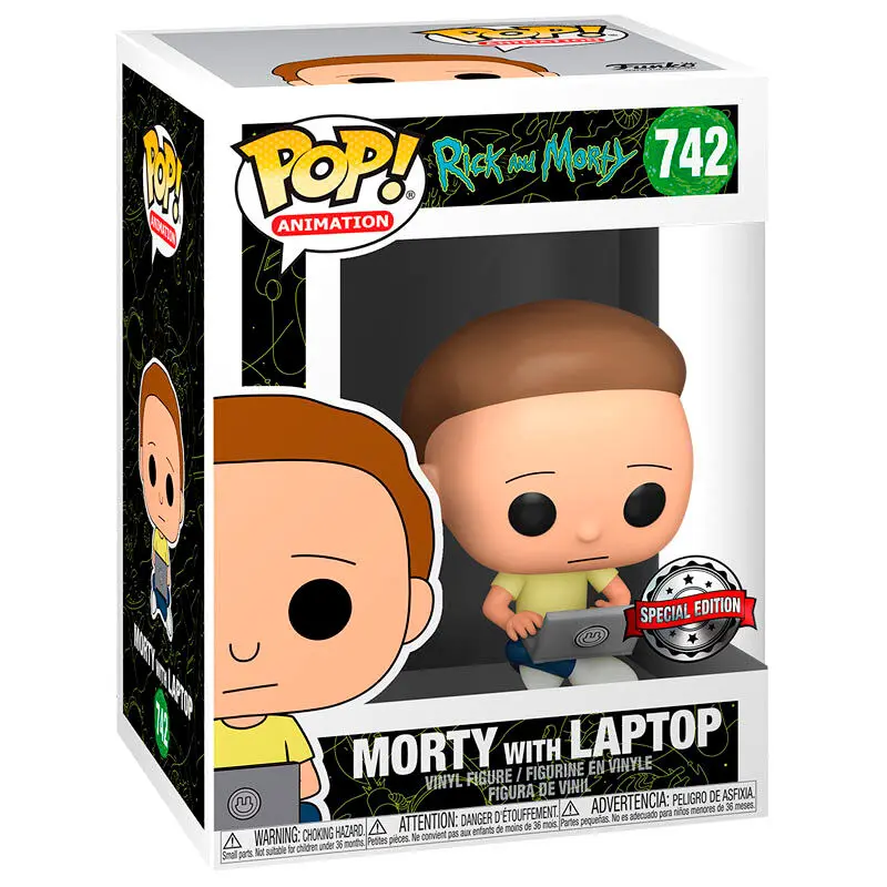 POP figure Rick and Morty - Morty with Laptop Exclusive product photo