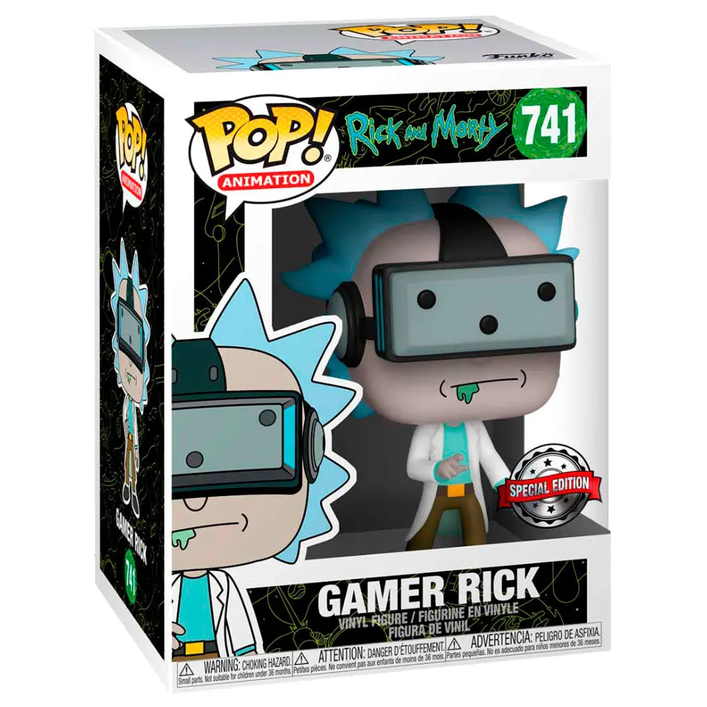 POP figure Rick and Morty Gamer Rick Exclusive product photo