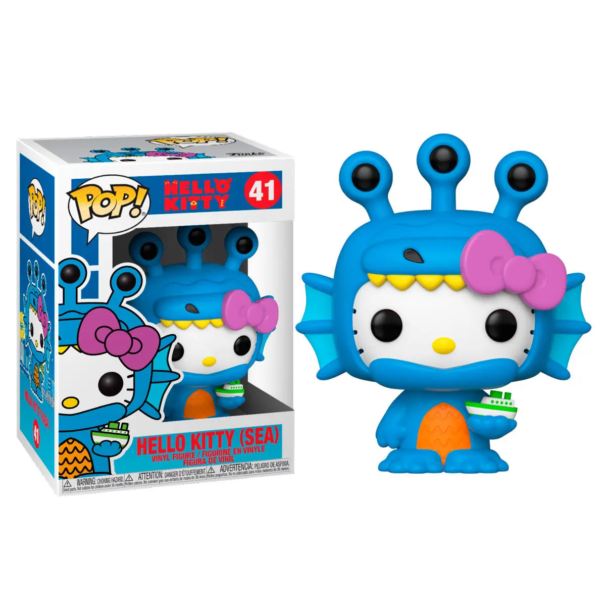 Hello Kitty Kaiju POP! Sanrio Vinyl Figure Hello Kitty Sea Kaiju 9 cm termékfotó