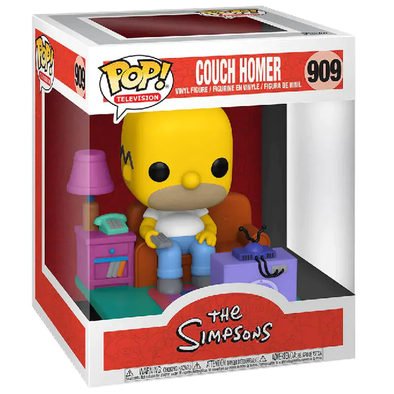 Simpsons POP! Deluxe Vinyl Figure Homer Watching TV 18 cm product photo