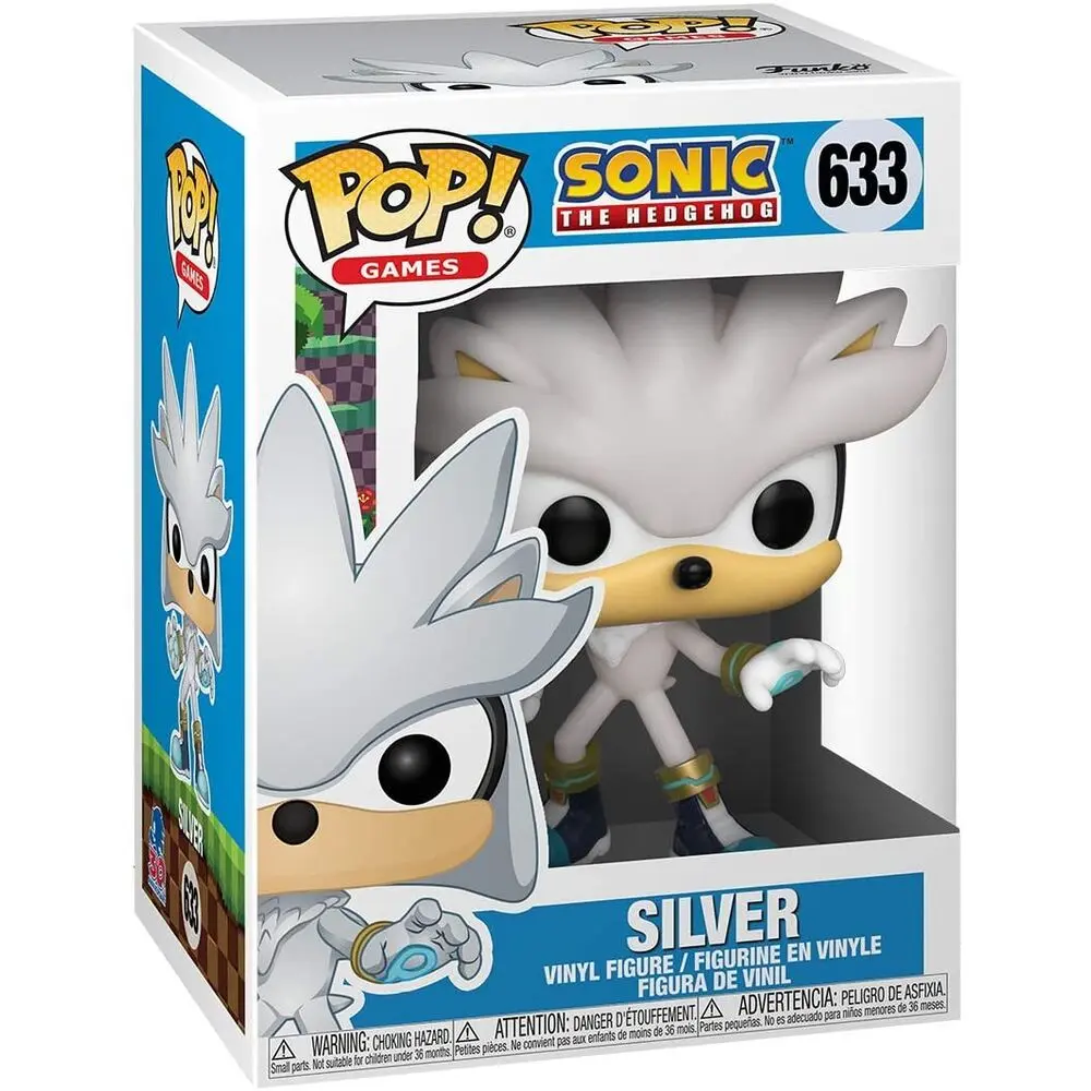 Sonic the Hedgehog POP! Games Vinyl Figure Sonic 30th - Silver the Hedgehog 9 cm termékfotó