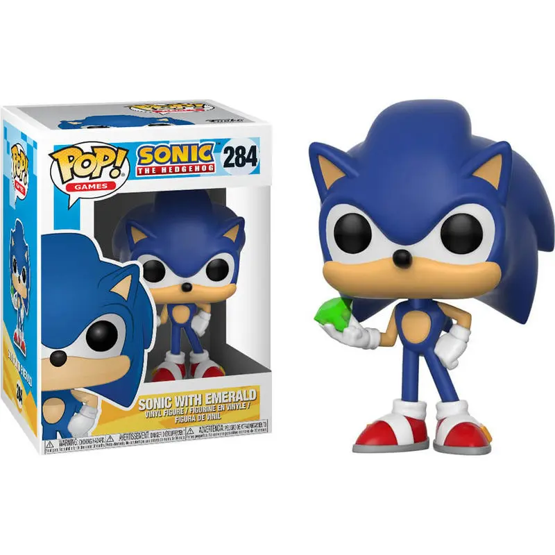 Sonic The Hedgehog POP! Games Vinyl Figure Sonic (Emerald) 9 cm termékfotó