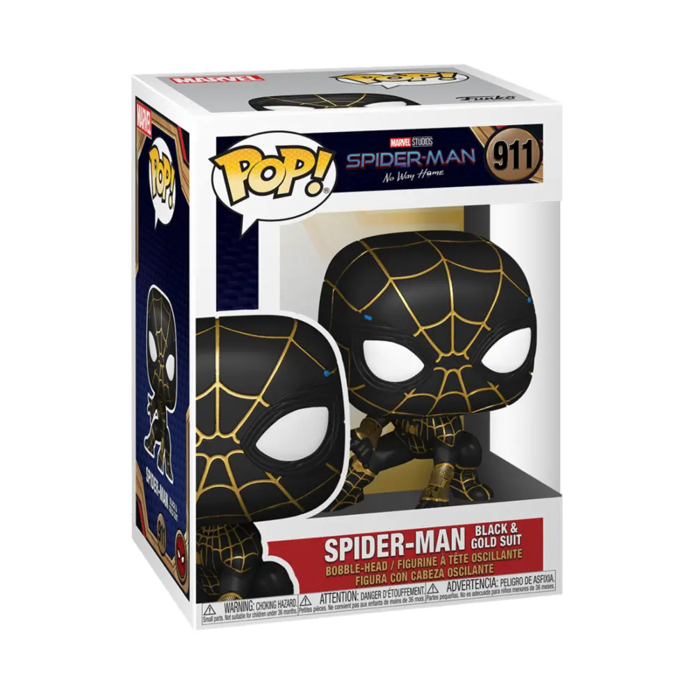 Spider-Man: No Way Home POP! Vinyl Figure Spider-Man (Black & Gold Suit) 9 cm termékfotó