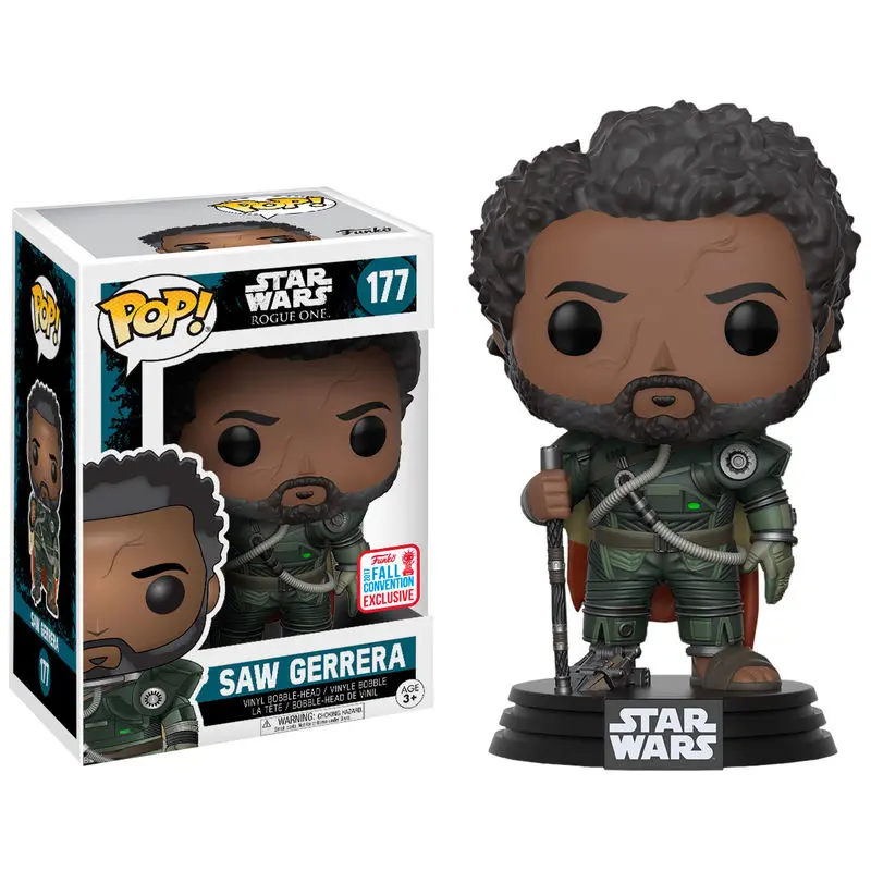POP! figure Star Wars Rogue One Saw Gerrera with Hair 2017 Fall Convention Exclusive product photo