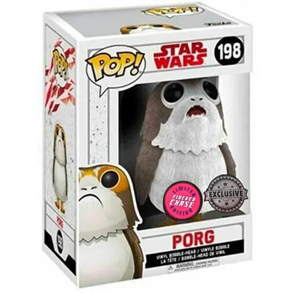 POP figure Star Wars The Last Jedi Porg Flocked Exclusive Chase product photo