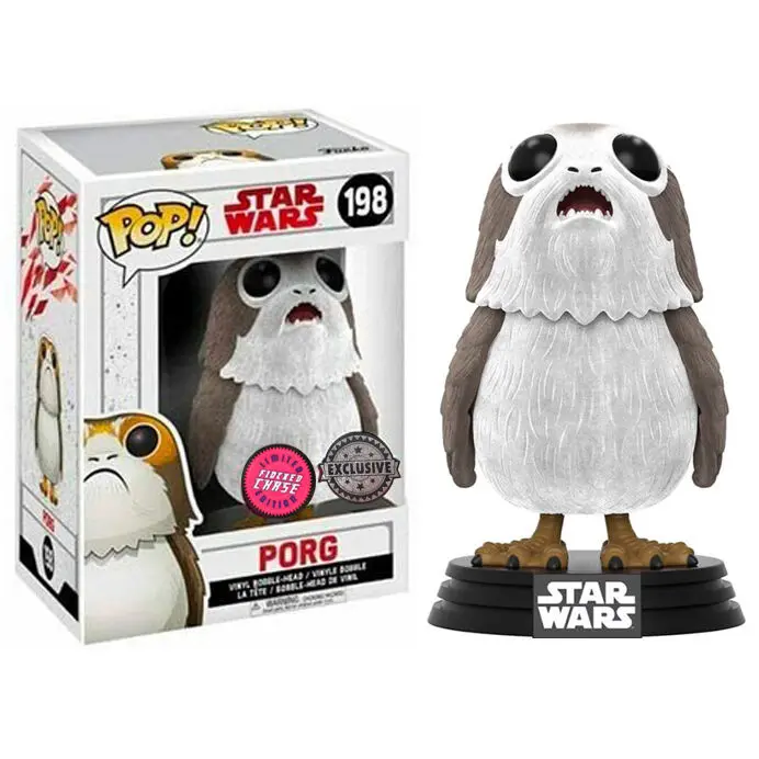 POP figure Star Wars The Last Jedi Porg Flocked Exclusive Chase product photo