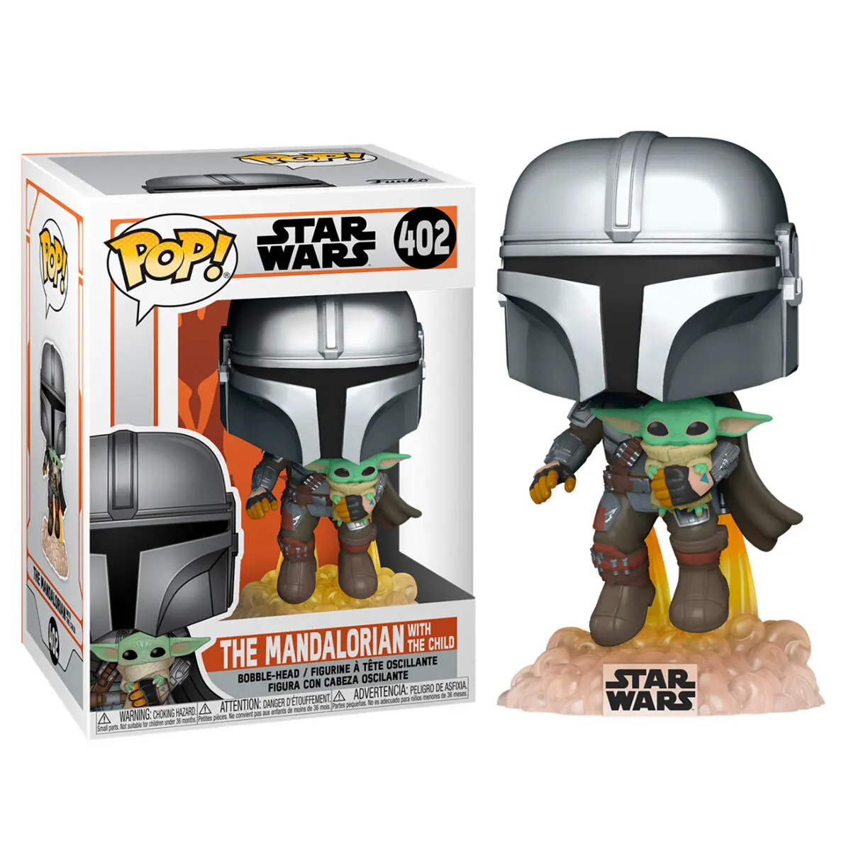 Star Wars The Mandalorian POP! TV Vinyl Figure Mando Flying w/ Jet Pack 9 cm termékfotó