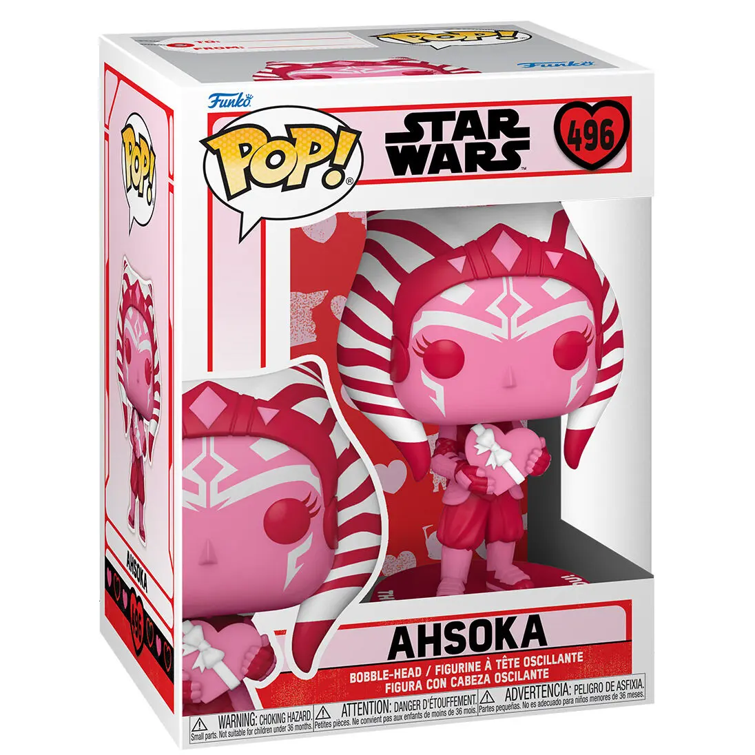 Star Wars Valentines POP! Star Wars Vinyl Figure Ahsoka 9 cm termékfotó